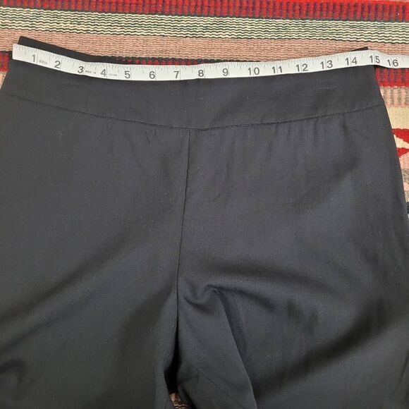 Akris Punto Black Wool Slacks Pants Sz US 10 Straight Leg Minimalist Career Work - Picture 5 of 9